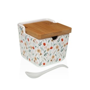 Zuckerdose Versa verdi aus Keramik 8,8 x 8,5 x 8,8 cm
