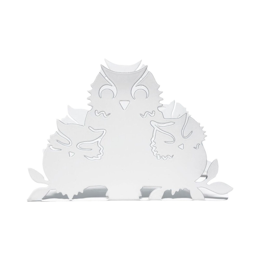 Porte-serviettes Versa Blanc Métal Acier Fer 4,5 x 10 x 15 cm
