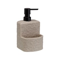 Seifenspender Versa Viti Beige Harz aus Keramik 10,2 X 17,5 X 11,5 CM