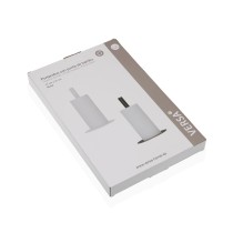 Kitchen Paper holder Versa Black Stainless steel Steel Iron Rubber wood 17 x 31 x 17 cm