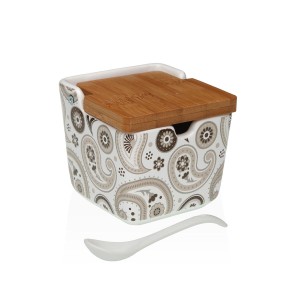 Zuckerdose Versa Glob aus Keramik 8,8 x 8,5 x 8,8 cm