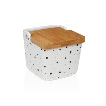 Salzstreuer mit Deckel Versa Speckle aus Keramik 8,8 x 8,5 x 8,8 cm