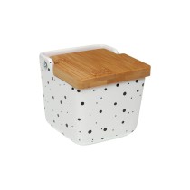 Salzstreuer mit Deckel Versa Speckle aus Keramik 8,8 x 8,5 x 8,8 cm