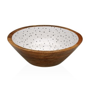 Salatschüssel Versa Speckle Mango-Holz 30 x 10 x 30 cm