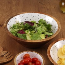 Salatschüssel Versa Speckle Mango-Holz 30 x 10 x 30 cm