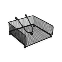 Serviettenring Versa Schwarz Stahl Eisen 17,5 X 9 X 18 CM