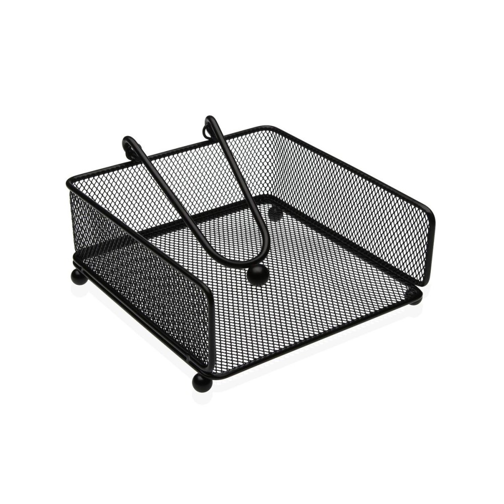 Serviettenring Versa Schwarz Stahl Eisen 17,5 X 9 X 18 CM