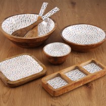 Küchenutensilien Set Versa Blume Mango-Holz 6 x 1 x 30 cm