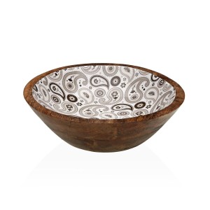 Salatschüssel Versa Glob Mango-Holz 24 x 7 x 24 cm