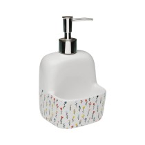 Soap Dispenser Versa Blume Ceramic 9,4 x 17,8 x 10,5 cm