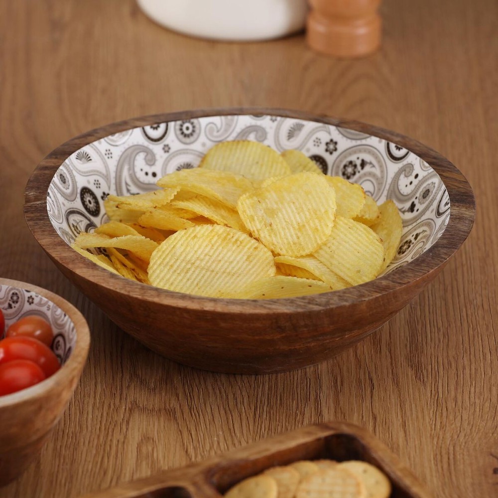 Salad Bowl Versa Glob Mango wood 24 x 7 x 24 cm