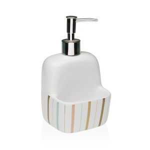 Seifenspender Versa Flint aus Keramik 9,4 x 17,8 x 10,5 cm