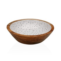 Salatschüssel Versa Speckle Mango-Holz 24 x 7 x 24 cm