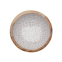 Salatschüssel Versa Speckle Mango-Holz 24 x 7 x 24 cm