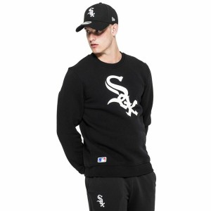 Herren Sweater mit Kapuze New Era MLB Chicago White Sox Schwarz