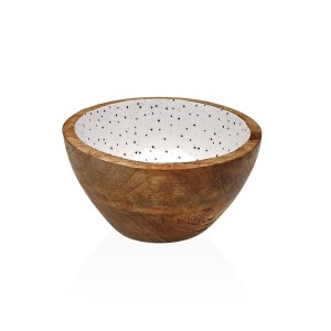 Schale Versa Speckle Mango-Holz 13 x 7 x 13 cm