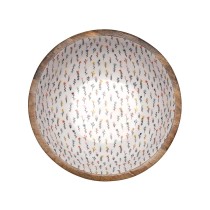 Salatschüssel Versa Blume Mango-Holz 30 x 10 x 30 cm