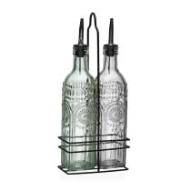 Öl- und Essig-Set Versa Metall Glas 500 ml 7,2 X 32,5 X 13,7 CM