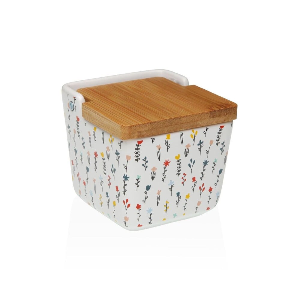 Salière avec couvercle Versa Blume Céramique 8,8 x 8,5 x 8,8 cm