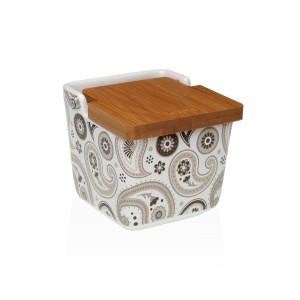 Salzstreuer mit Deckel Versa Glob aus Keramik 8,8 x 8,5 x 8,8 cm