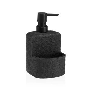 Seifenspender Versa Viti Grau Harz aus Keramik 10,2 X 17,5 X 11,5 CM