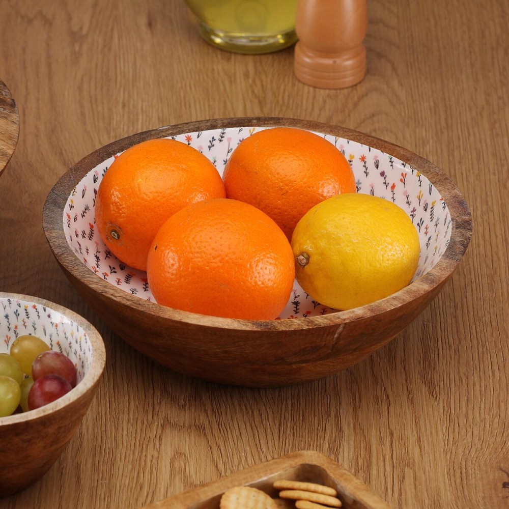 Salad Bowl Versa Blume Mango wood 24 x 7 x 24 cm
