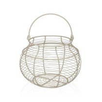 Egg cup Versa White Metal Steel 23 X 17,5 X 23 CM