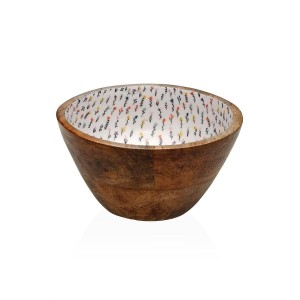 Schale Versa Blume Mango-Holz 13 x 7 x 13 cm
