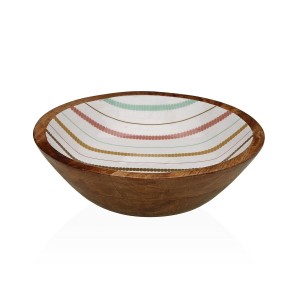 Salatschüssel Versa Flint Mango-Holz 24 x 7 x 24 cm