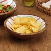 Salatschüssel Versa Flint Mango-Holz 24 x 7 x 24 cm