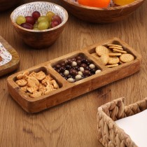 Tablett für Snacks Versa Blume 30 X 3,5 X 10 CM