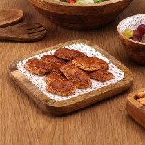 Tablett für Snacks Versa Blume 20 x 1,5 x 20 cm