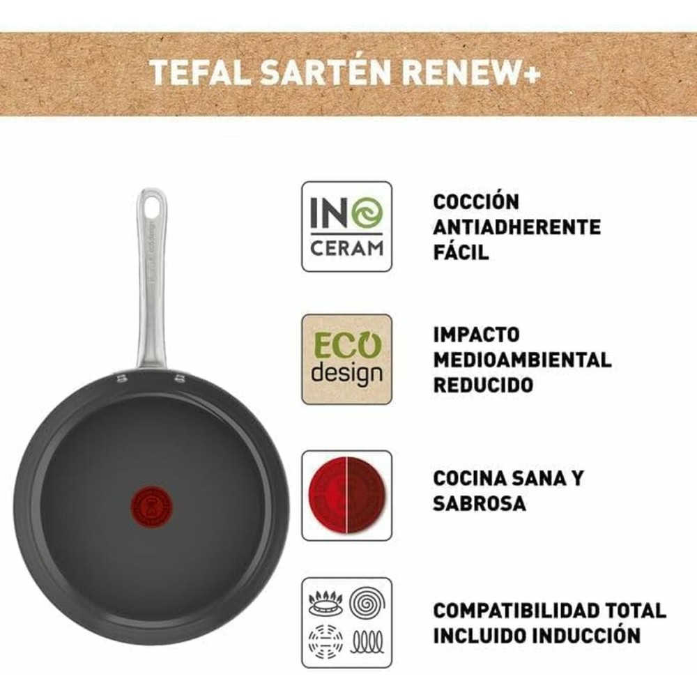 Pfanne Tefal C4240443 Silberfarben Keramik Ø 24 cm