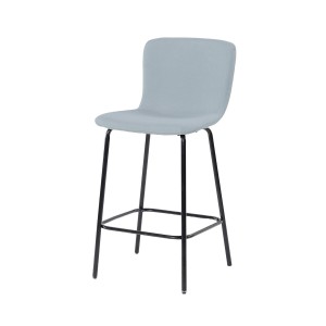 Hocker Versa Blau Grau Metall 44,5 X 93,5 X 51 CM