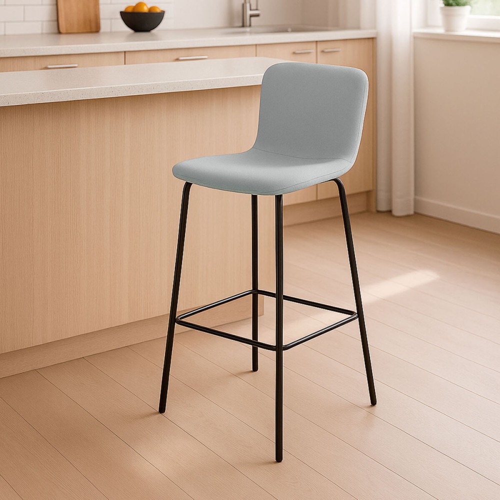 Hocker Versa Blau Grau Metall 44,5 X 93,5 X 51 CM