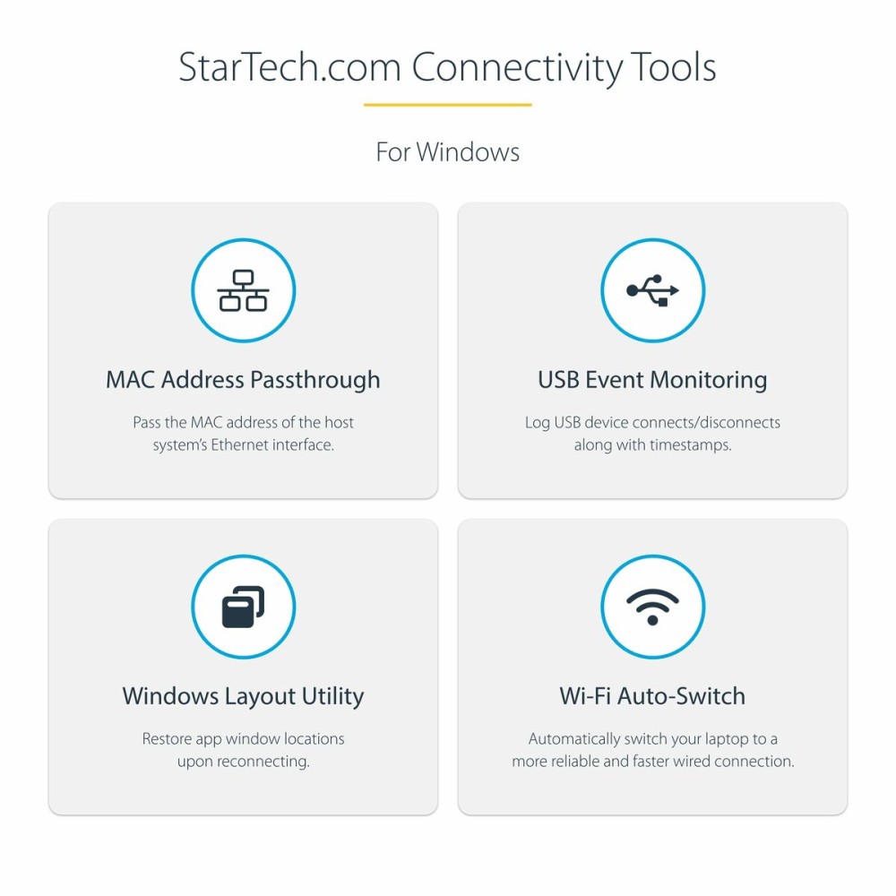 Hub USB Startech 154B-USBC-MULTIPORT Grau 100 W