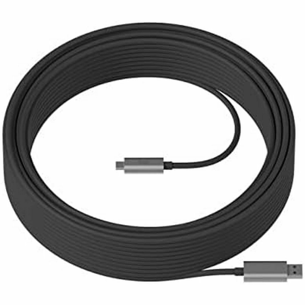 USB A zu USB-C-Kabel Logitech Logitech Strong USB 10m 10 m Schwarz
