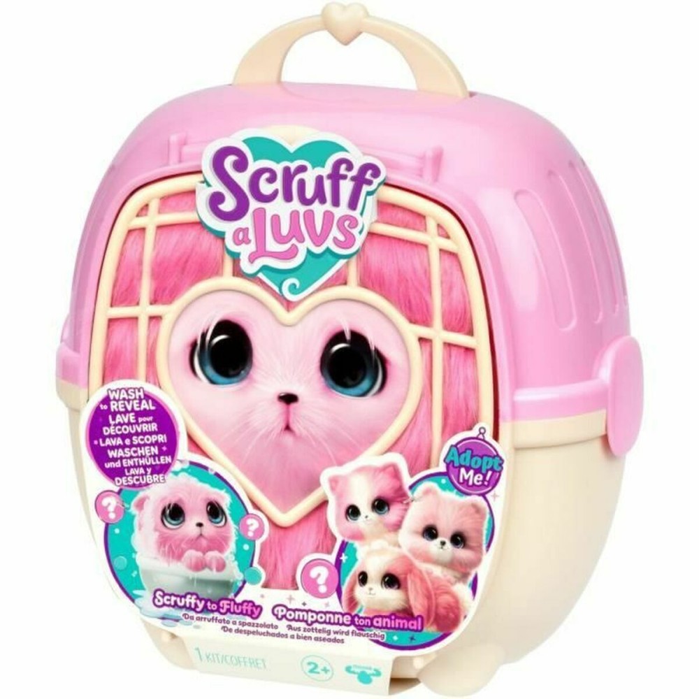 Fluffy toy Moose Pink