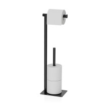 Toilettenpapierrollenhalterung Versa Schwarz 13 X 53 X 16,5 CM