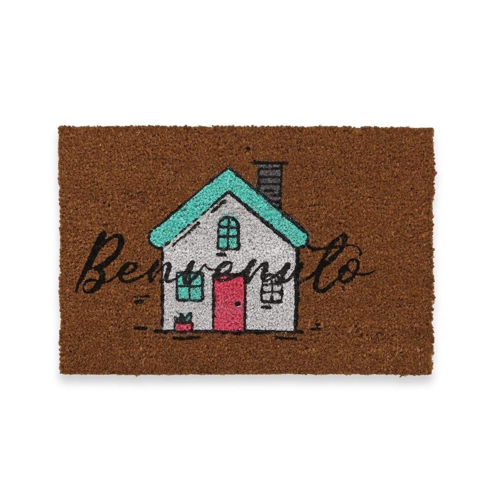 Doormat Versa Benvenuto PVC Coconut Fibre 40 x 2 x 60 cm