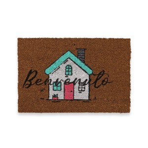 Doormat Versa Benvenuto PVC Coconut Fibre 40 x 2 x 60 cm