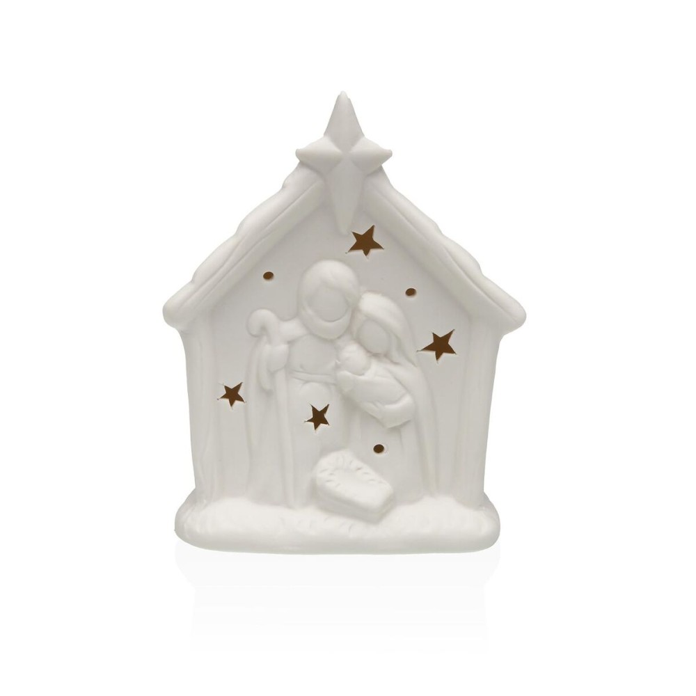Décorations de Noël Versa Blanc Naissance/Crèche 4,8 X 14,3 X 11 CM Figurine Décorative