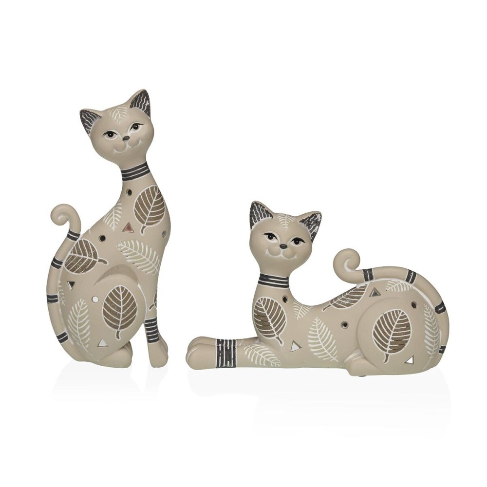 Deko-Figur Versa Beige Katze 5,5 X 14,5 X 20 CM