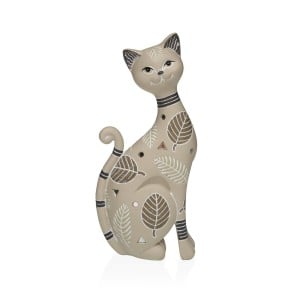 Deko-Figur Versa Beige Katze 5 X 22,5 X 10,5 CM