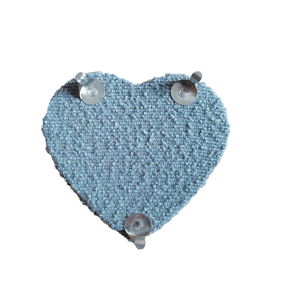 Boîte à bijoux Versa Gris Polyester Métal Miroir Bois MDF 16 X 13,5 X 16 CM Canapé