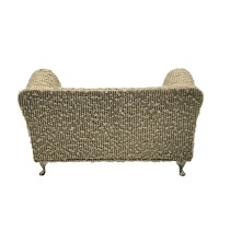 Boîte à bijoux Versa Gris Polyester Métal Miroir Bois MDF 9,5 X 12,5 X 23,5 CM Canapé