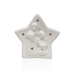 Décorations de Noël Versa Blanc Naissance/Crèche 5,5 X 12,3 X 12,4 CM Figurine Décorative
