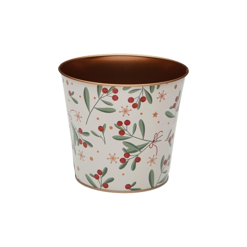 Plant pot Versa Metal Minimalist Berries 13,3 X 11,3 X 13,3 CM