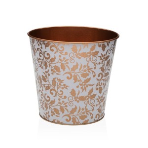 Plant pot Versa Aurea Metal Minimalist 17,5 x 16,5 x 17,5 cm