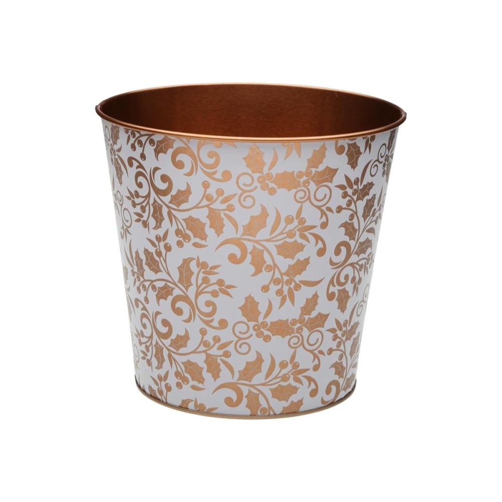 Plant pot Versa Aurea Metal Minimalist 17,5 x 16,5 x 17,5 cm